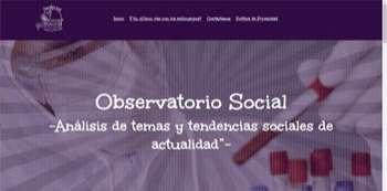 Sitio web Observatorio Social