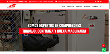 Sitio web SFMCompresores